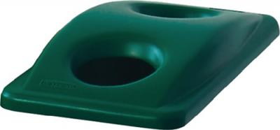 Deckel PE grün B290xT520mm f.Wertstoffsammler 60/87l f.Flaschenei 